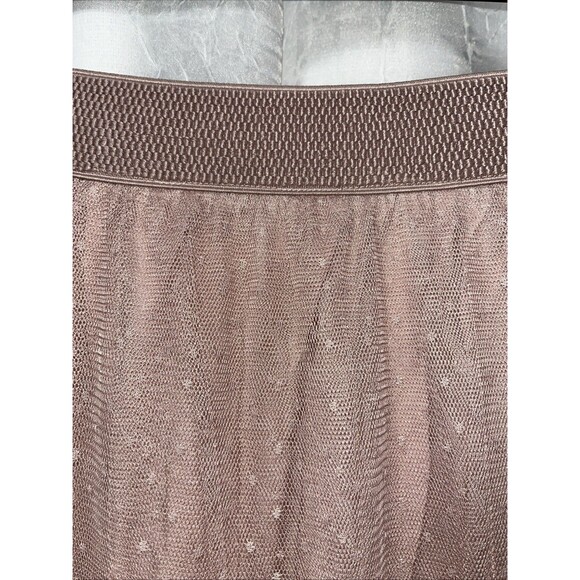 Anthropologie Serena Tiered Tulle Midi Skirt Pink Rose Size Small NWOT - Picture 4 of 6